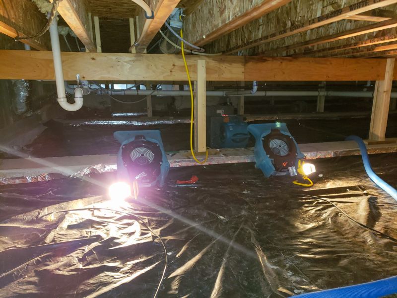 Crawlspace Water Cleanup detail